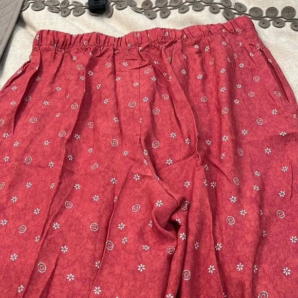 Coldwater Creek Terra Border Print Pants/NWT/SMALL - Picture 8 of 15